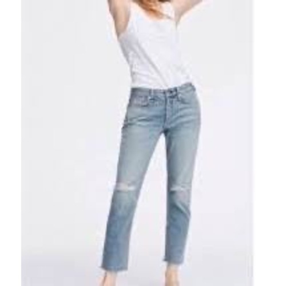 Rag & Bone Dre Low-Rise Slim Boyfriend Jeans Stella WDD21S2643K1SH Blue 28